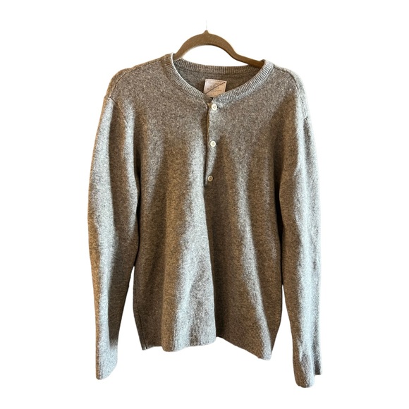 Abercrombie & Fitch Sweaters - ABERCROMBIE & FITCH WOOL YAK OVERSIZE GRANDPA COMFY COZY HALF BUTTON UP SIZE S